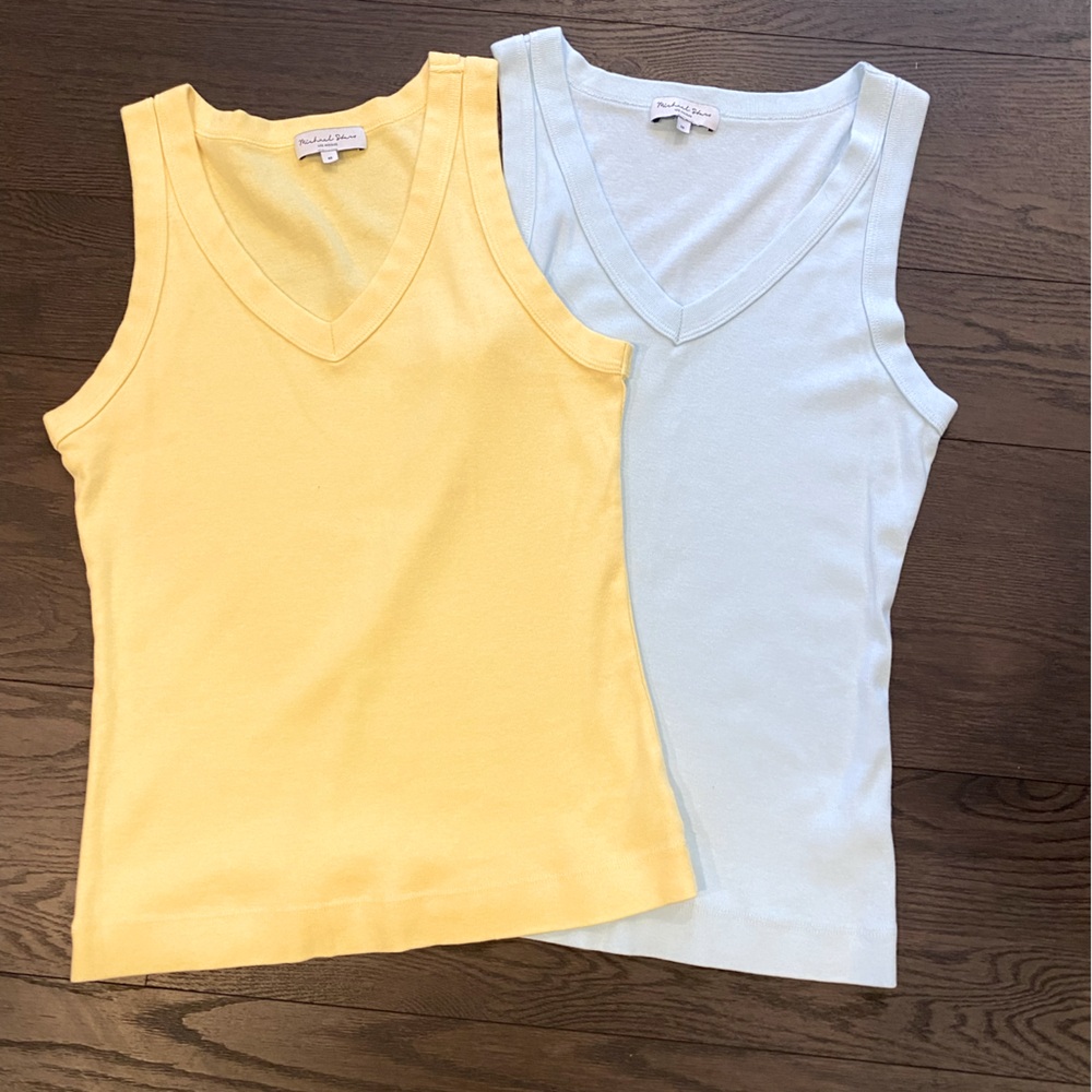 Michael Stars V Neck tanks size medium